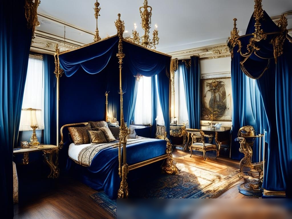 Роскошная спальня в классическом стиле - Пример 4