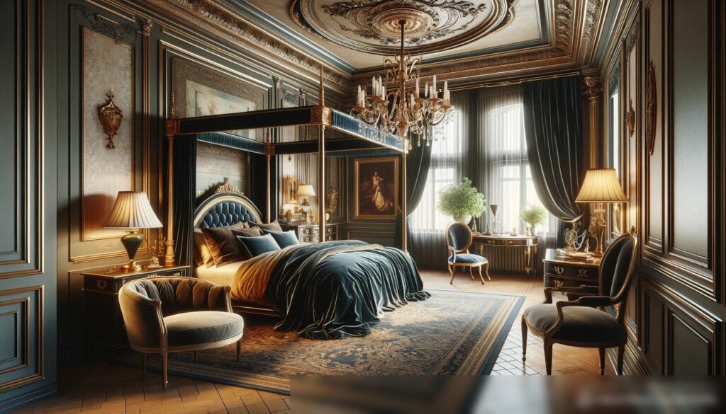 Роскошная спальня в классическом стиле - Пример 1