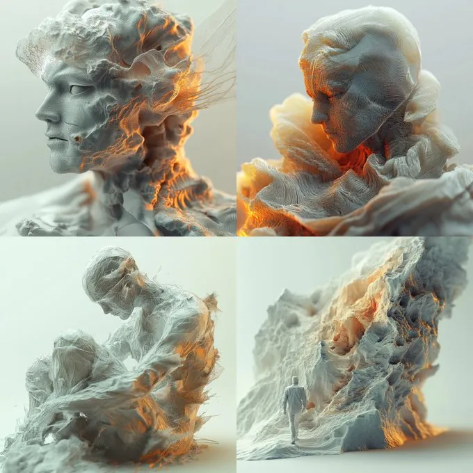 Organic Abstract Sculptures - Пример 2