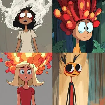 Whimsical Animated Characters with Playful Colors - Пример 2