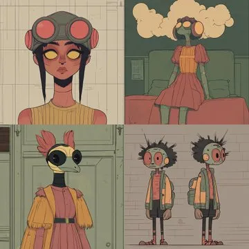 Whimsical Surrealism in Muted Hues - Пример 2