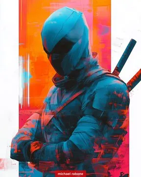 Vibrant Abstract Horse Portraits - Пример 4