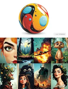 Vibrant Whimsical Cartoon Style - Пример 1