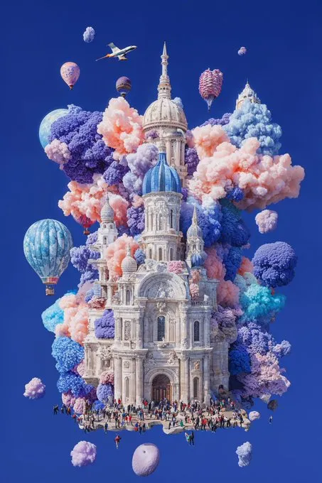 Whimsical Surrealism with Vibrant Colors - Пример 4