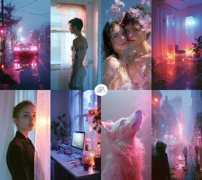 Dreamlike Neon Aesthetics - Пример 2