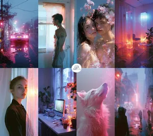 Dreamlike Neon Aesthetics - Пример 1