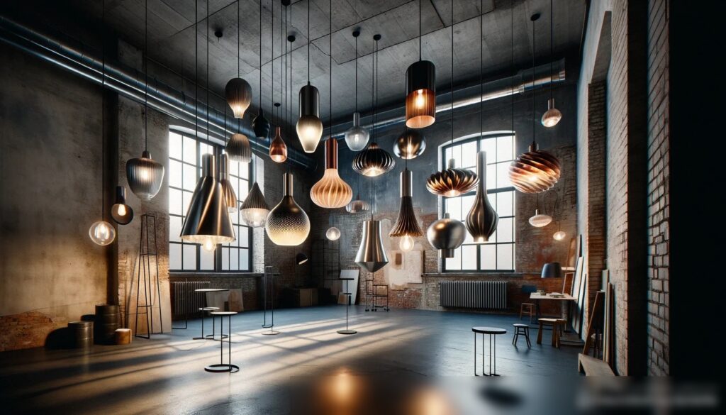 Художественная студия с высокими потолками и индустриальным стилем - Пример 1