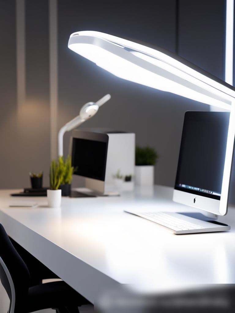 Современное офисное пространство с белым столом и эргономичным креслом - Пример 5