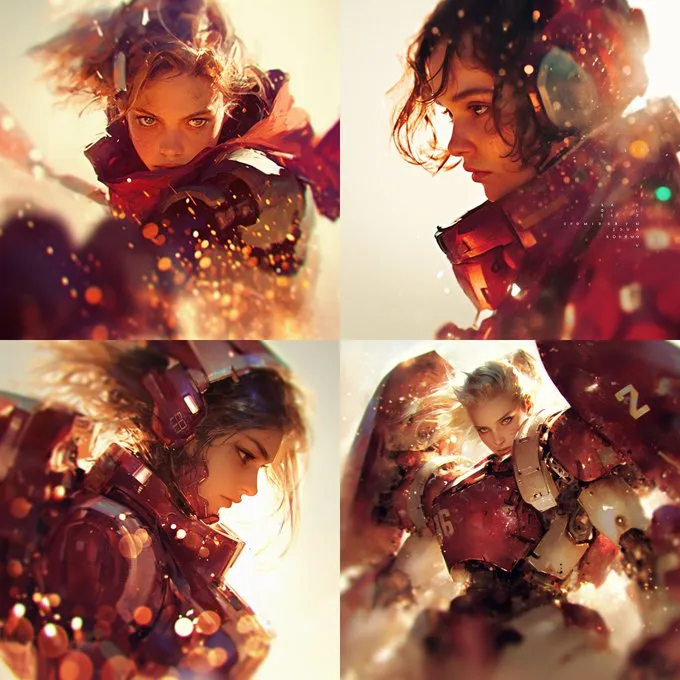 Dynamic Futuristic Warriors - Пример 2