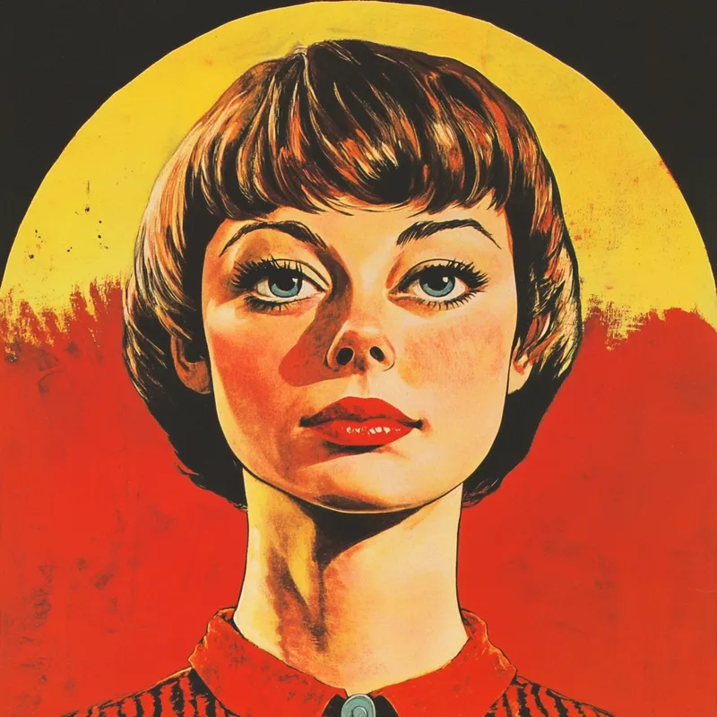 Retro Dreamscape with Vibrant Tones - Пример 3