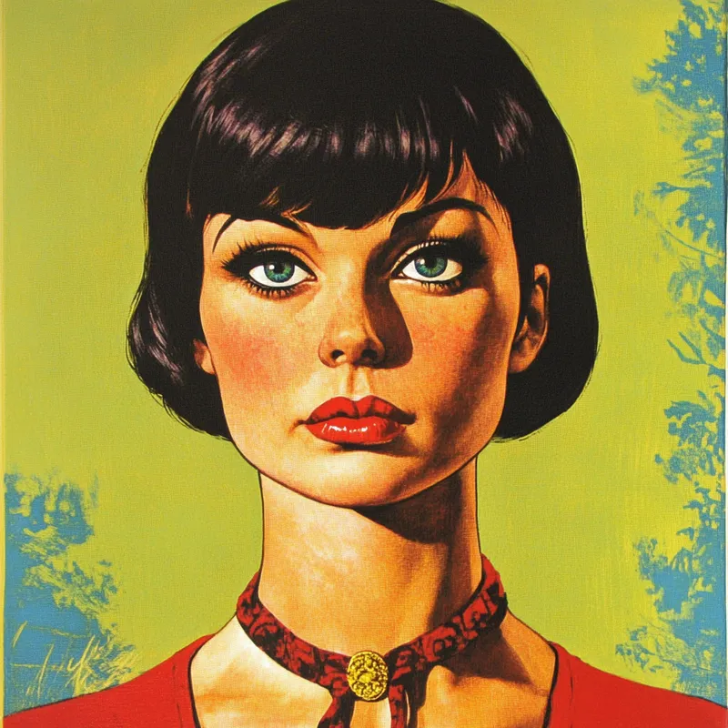 Retro Dreamscape with Vibrant Tones - Пример 4