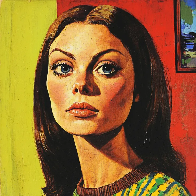 Retro Dreamscape with Vibrant Tones - Пример 1