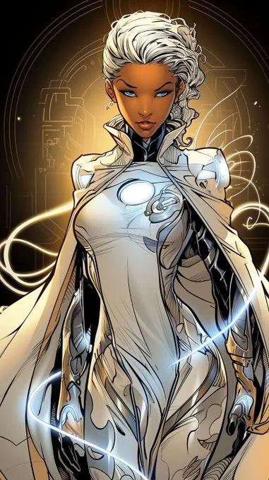 Celestial Cyborg Elegance - Пример 4