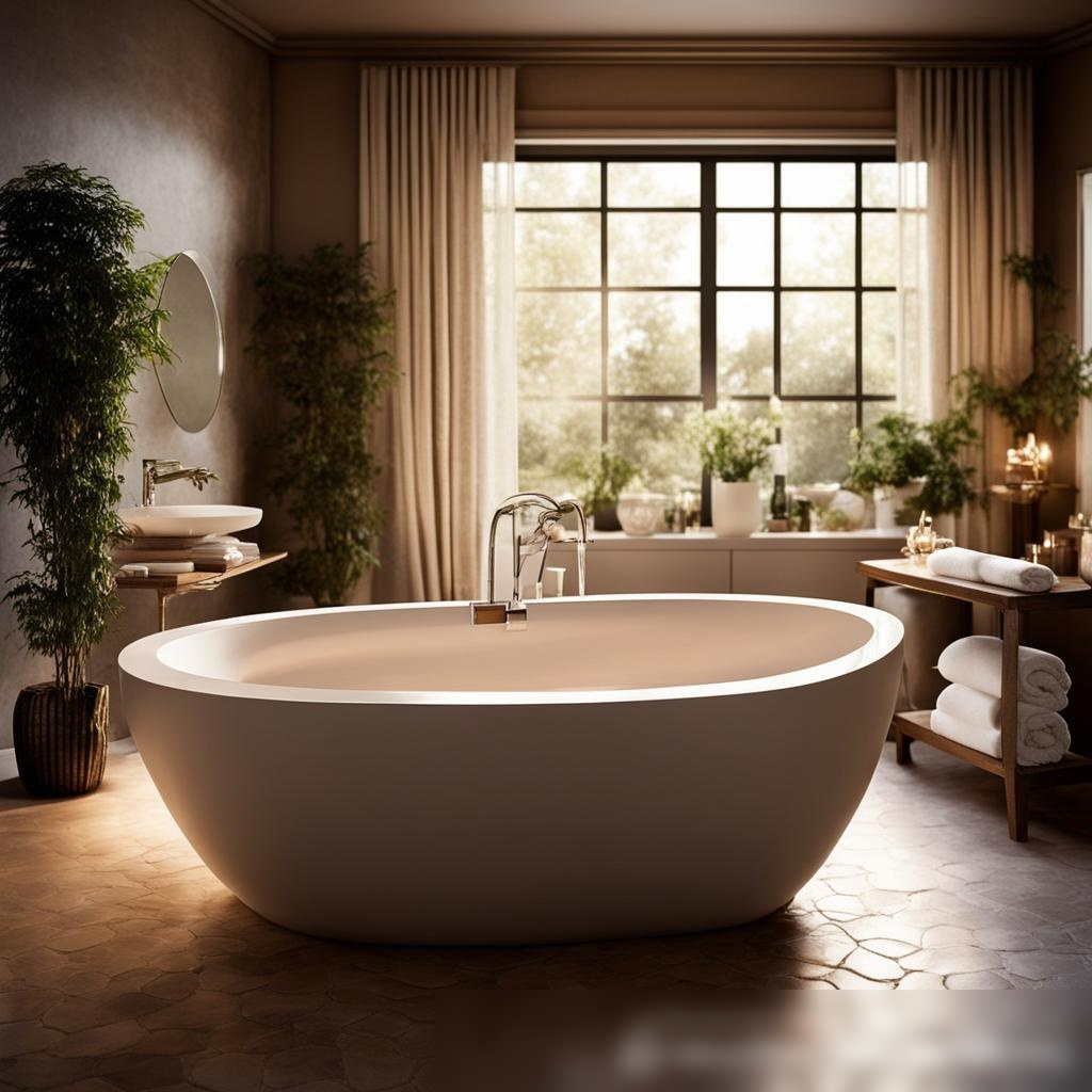 Элегантная ванная комната с роскошной ванной: Скачать изображение - Пример 3