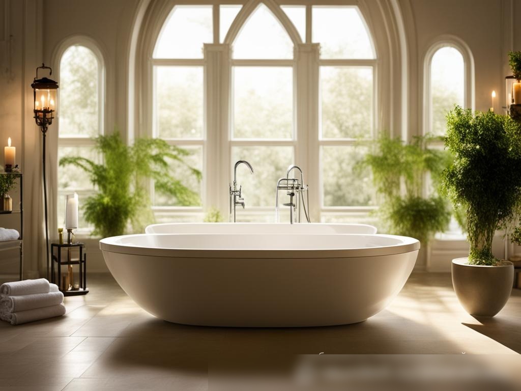 Элегантная ванная комната с роскошной ванной: Скачать изображение - Пример 4