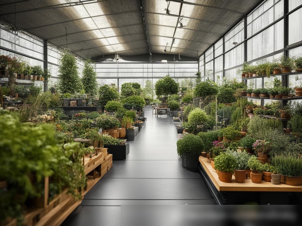 Динамичный вид садового центра строительного магазина - Пример 4