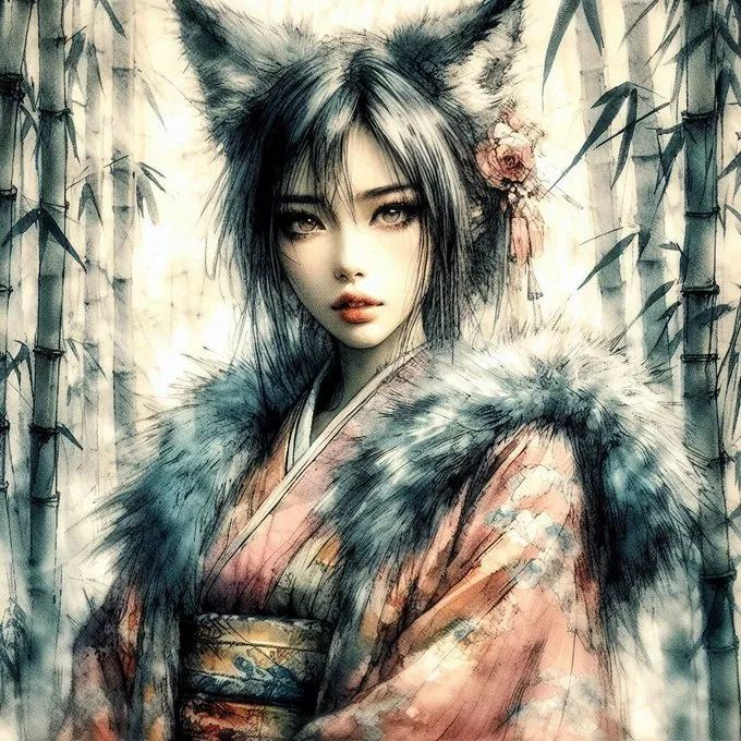 Mystical Bamboo Portrait - Пример 3