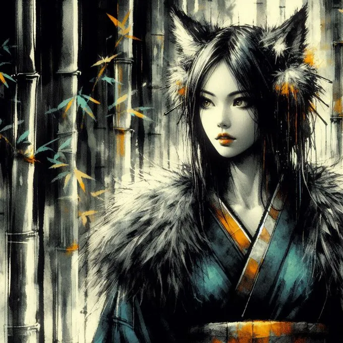 Mystical Bamboo Portrait - Пример 1