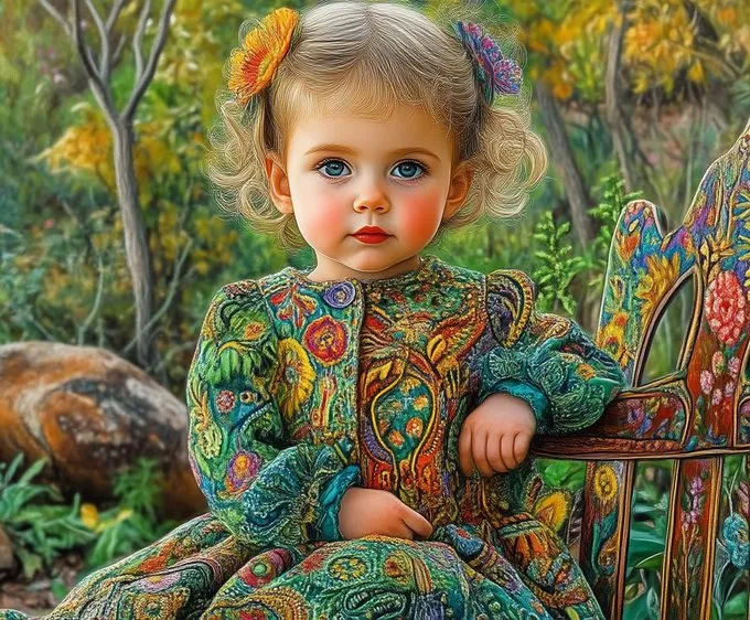 Whimsical Childhood Portrait - Пример 2