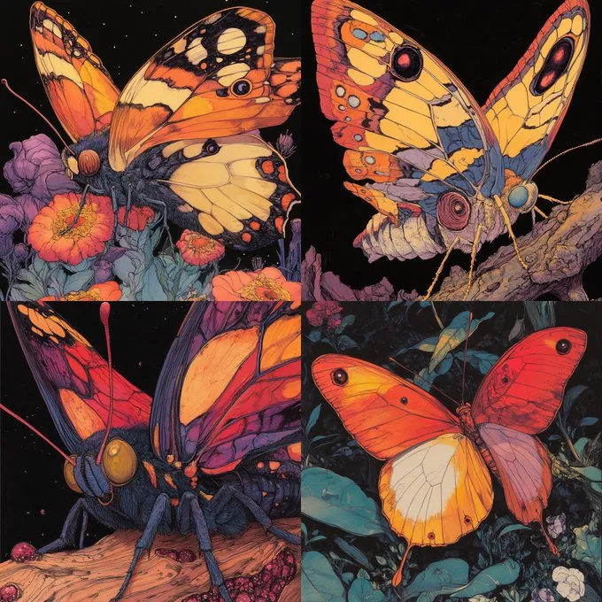 Vivid Surrealism of Butterflies - Пример 2