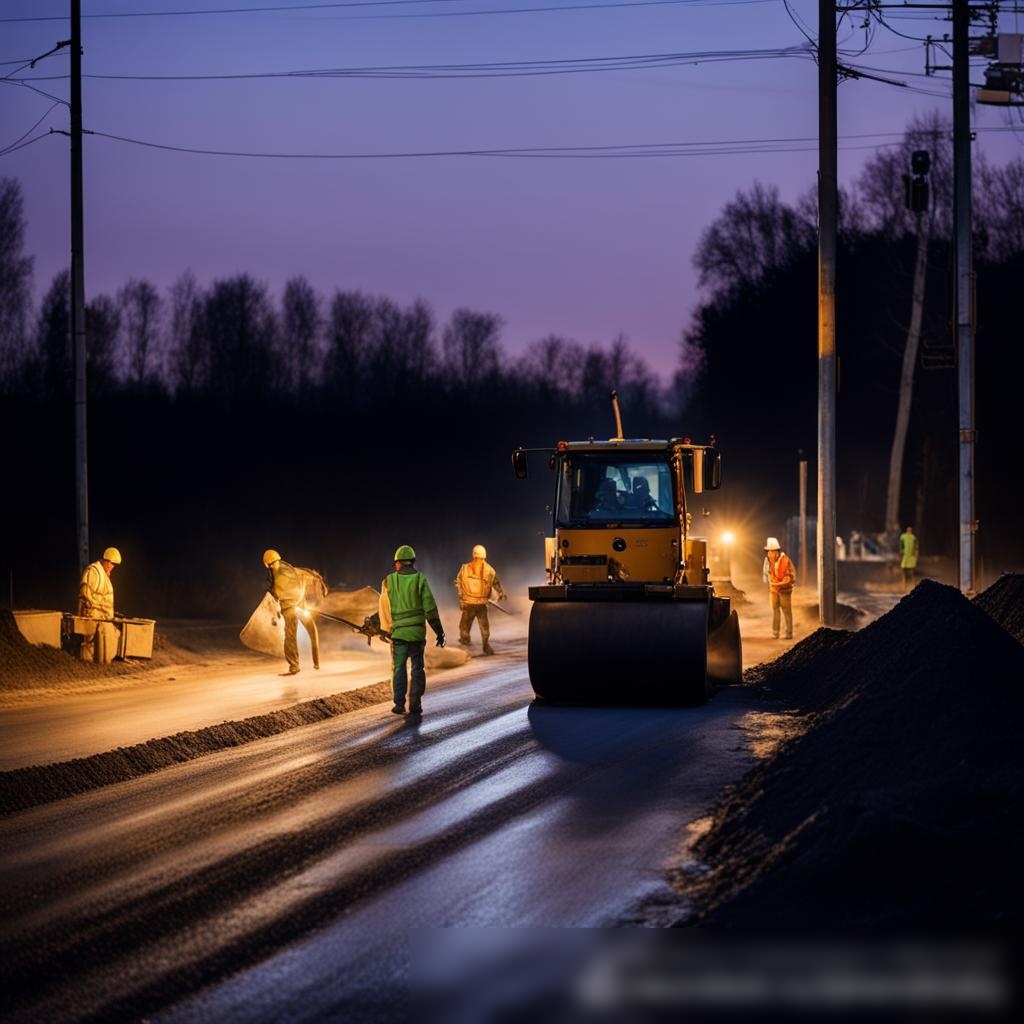 Асфальтирования дорог - Пример 2