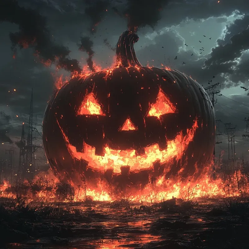 Eerie Inferno Pumpkin - Пример 2