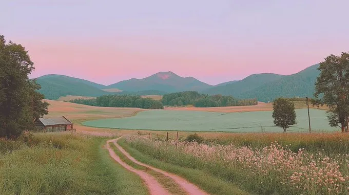 Pastel Countryside Serenity - Пример 3