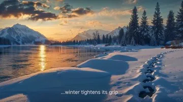 Serene Winter Landscape - Пример 1