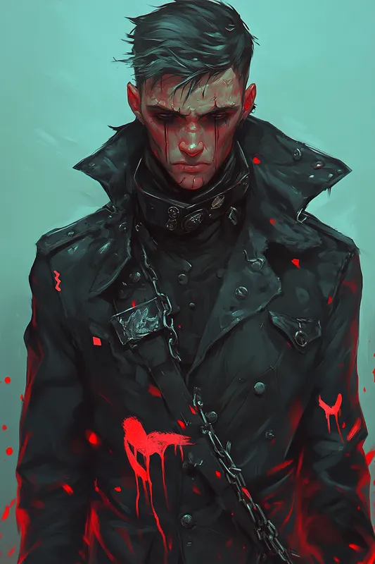 Dark Cyberpunk Portrait - Пример 3