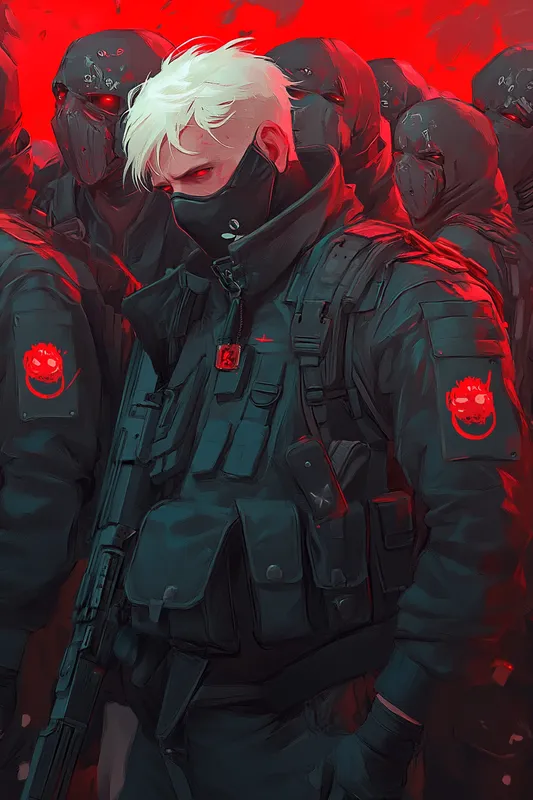 Dark Cyberpunk Portrait - Пример 4