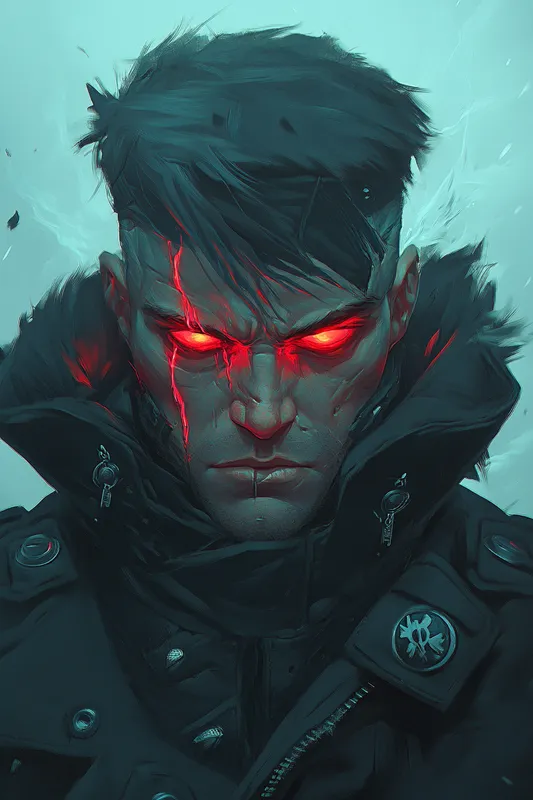 Dark Cyberpunk Portrait - Пример 1