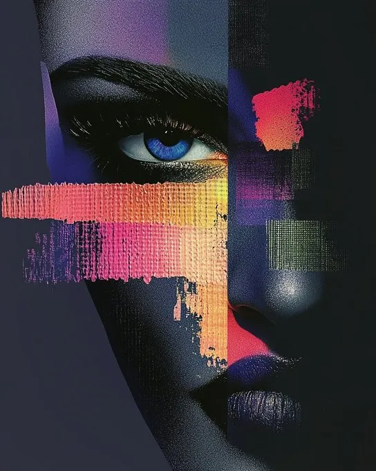 Vivid Abstract Portrait - Пример 2