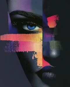 Vivid Abstract Portrait - Пример 1