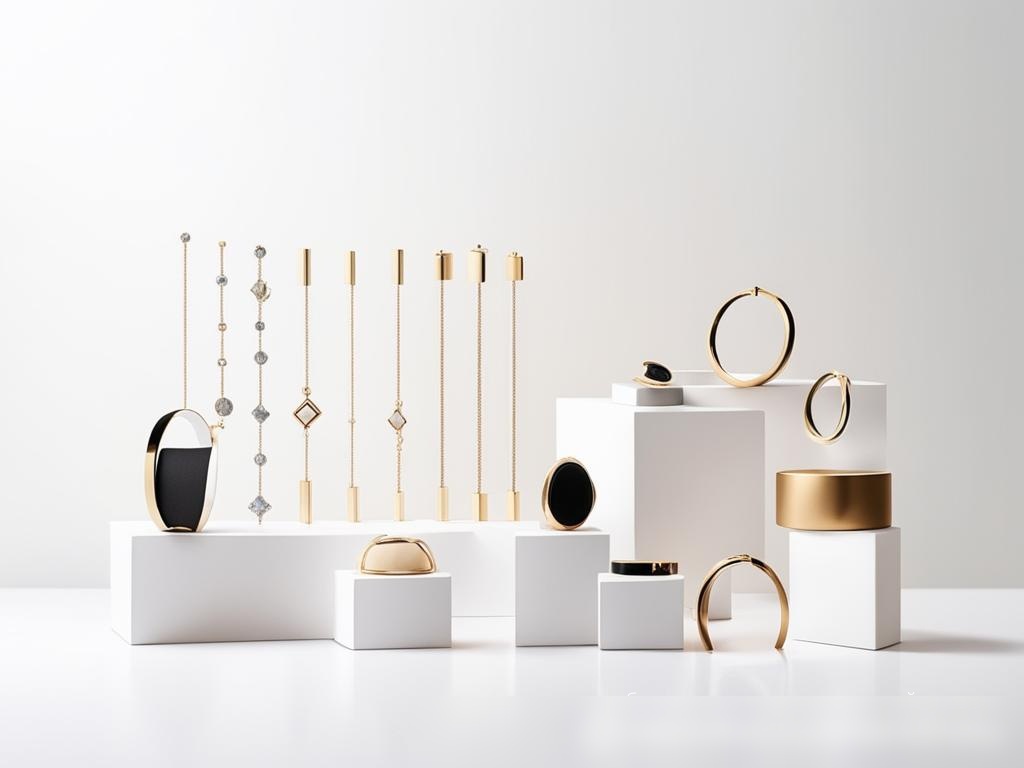 Современная минималистичная витрина с ювелирными украшениями - Пример 4