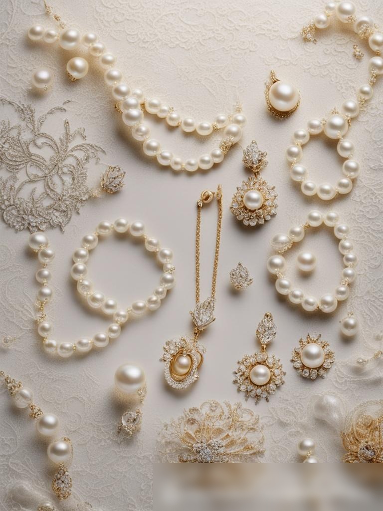 Элегантные свадебные украшения на кружевном фоне - Пример 5