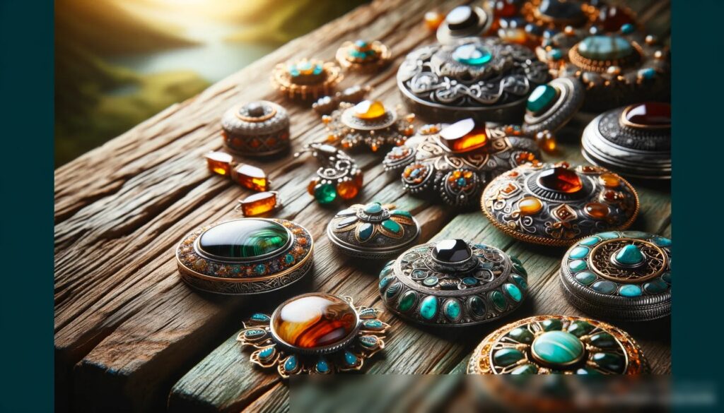 Изображение коллекции ручной работы этнических российских украшений - Пример 2