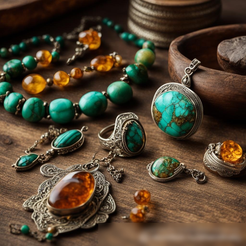 Изображение коллекции ручной работы этнических российских украшений - Пример 3