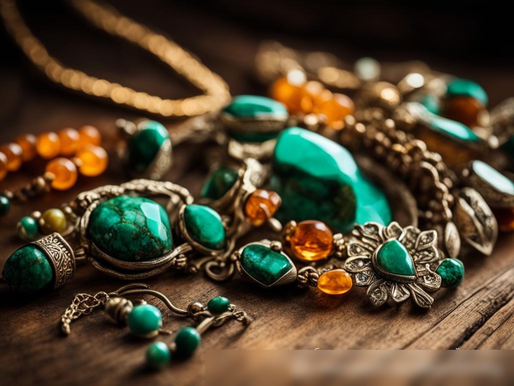 Изображение коллекции ручной работы этнических российских украшений - Пример 4