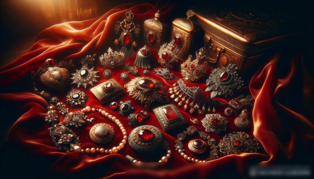 Изображение коллекции винтажных и антикварных российских украшений - Пример 1