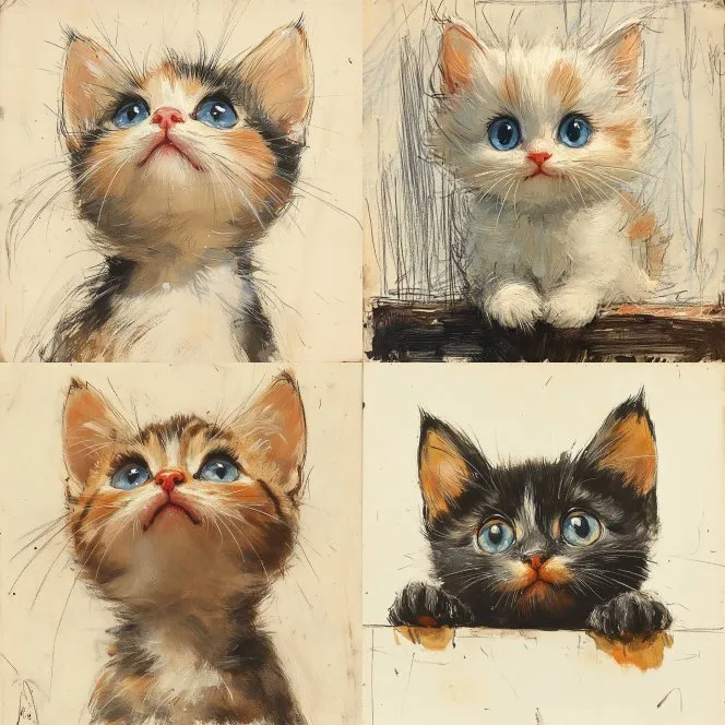 Charming Kitten Illustrations - Пример 2