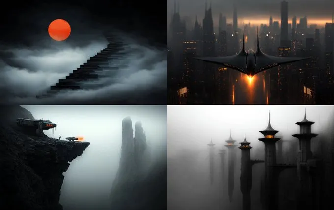 Moody Sci-Fi Aesthetic - Пример 1