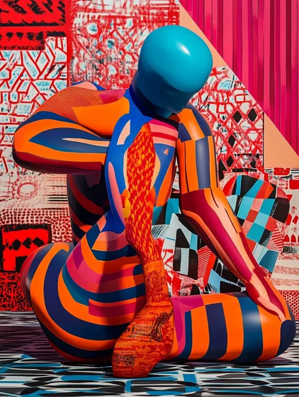 Vibrant Abstract Expressionism - Пример 2