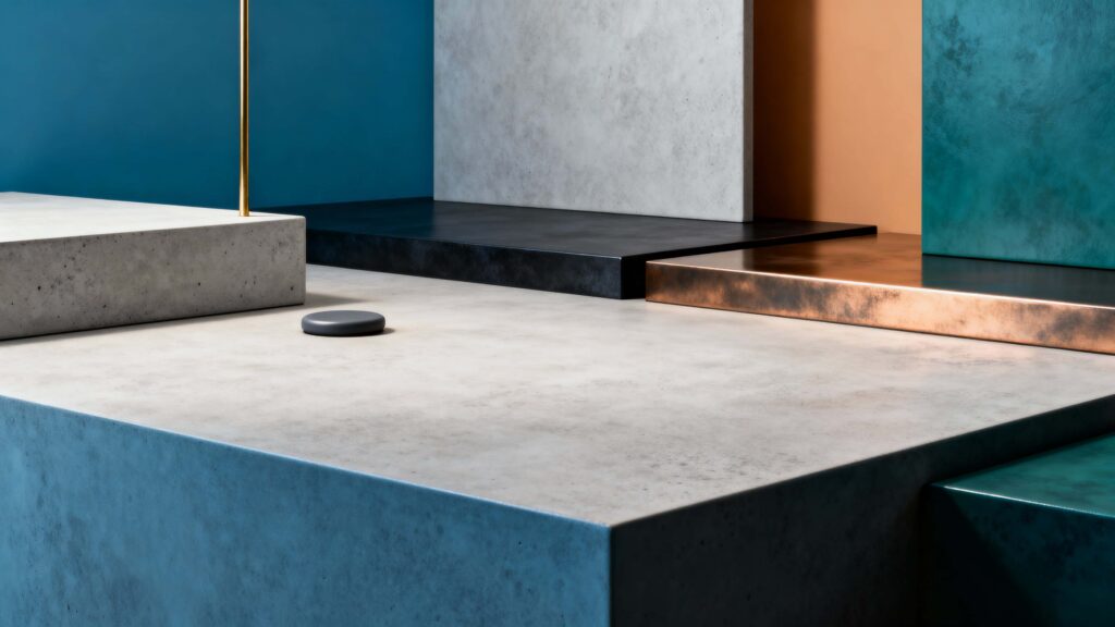 Abstract Geometric Composition 3D Render Study - Пример 1