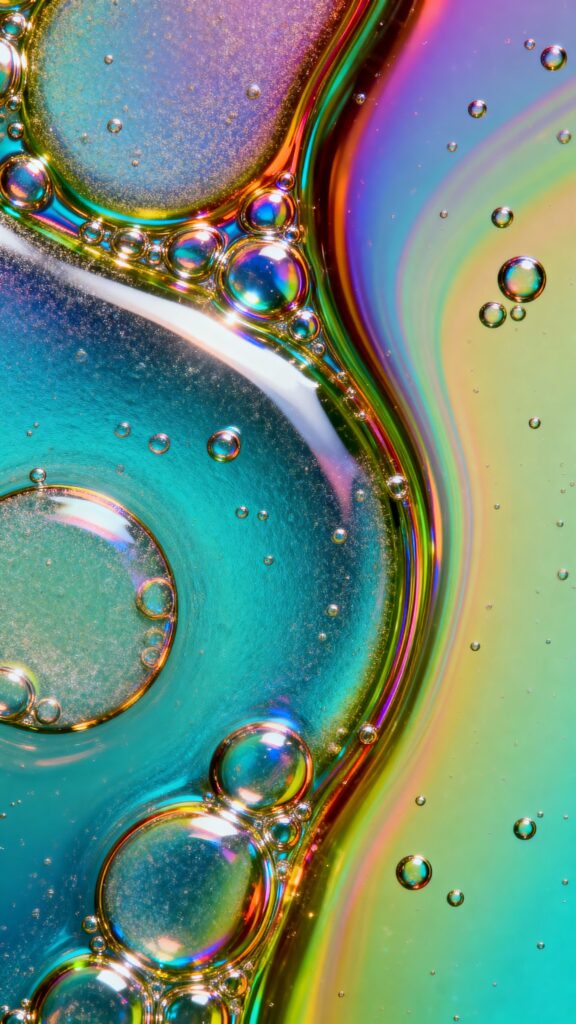 Abstract Oil & Water Bubble Texture - Пример 1