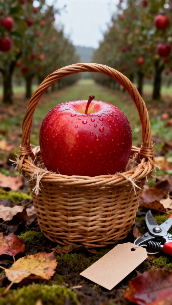 Apple in Wicker Basket Orchard - Пример 1