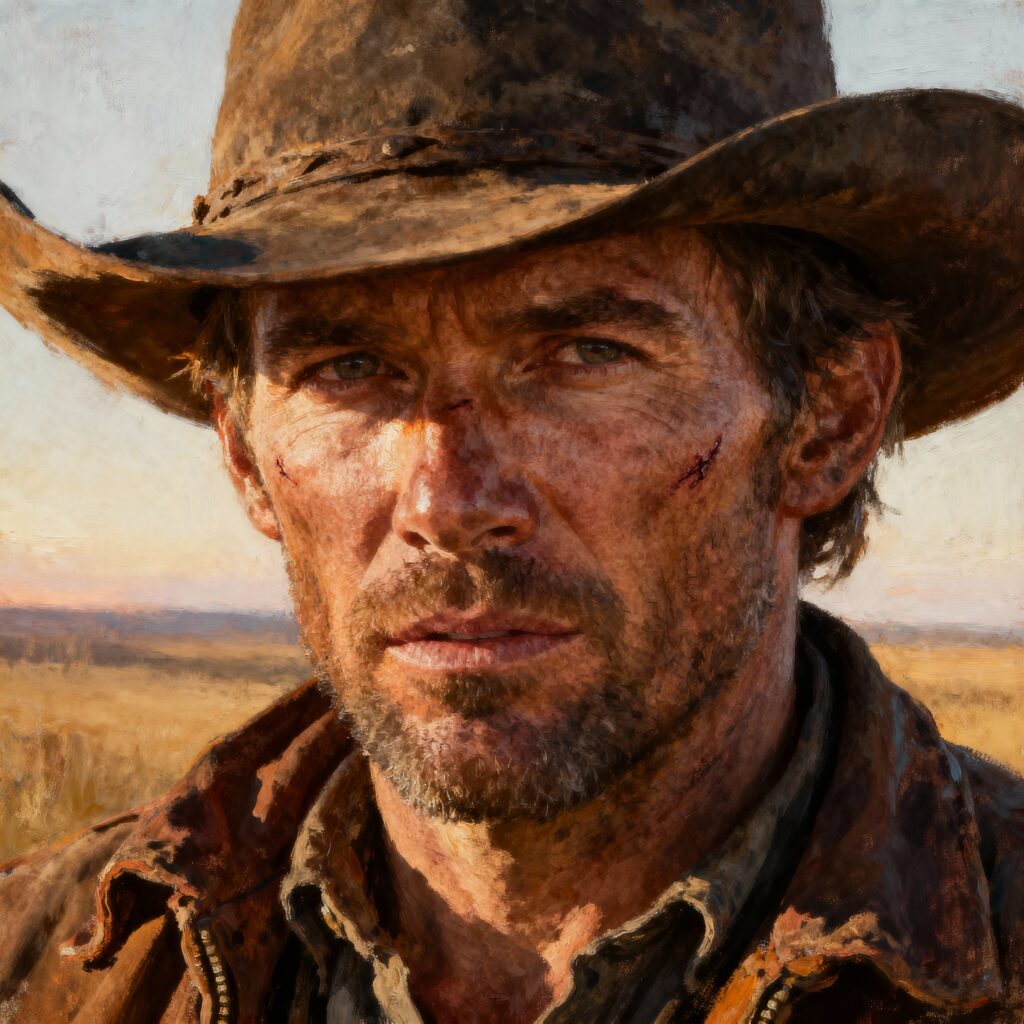 Artistic Cowboy Portrait - Пример 1