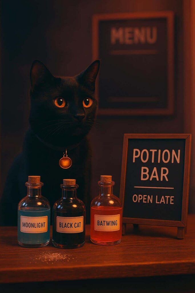 Black Cat Potion Counter Photo - Пример 1
