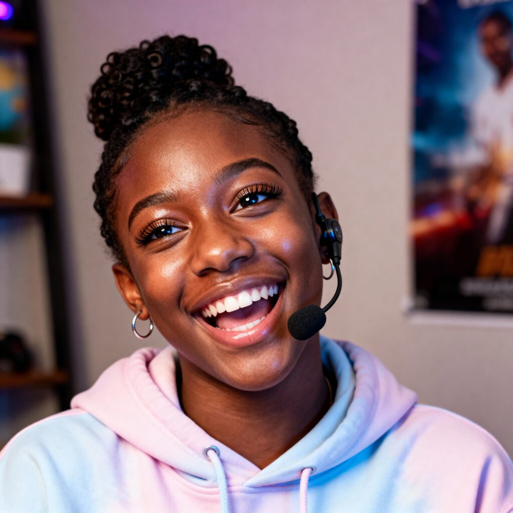 Black Southern Gamer Student Headshot - Пример 1