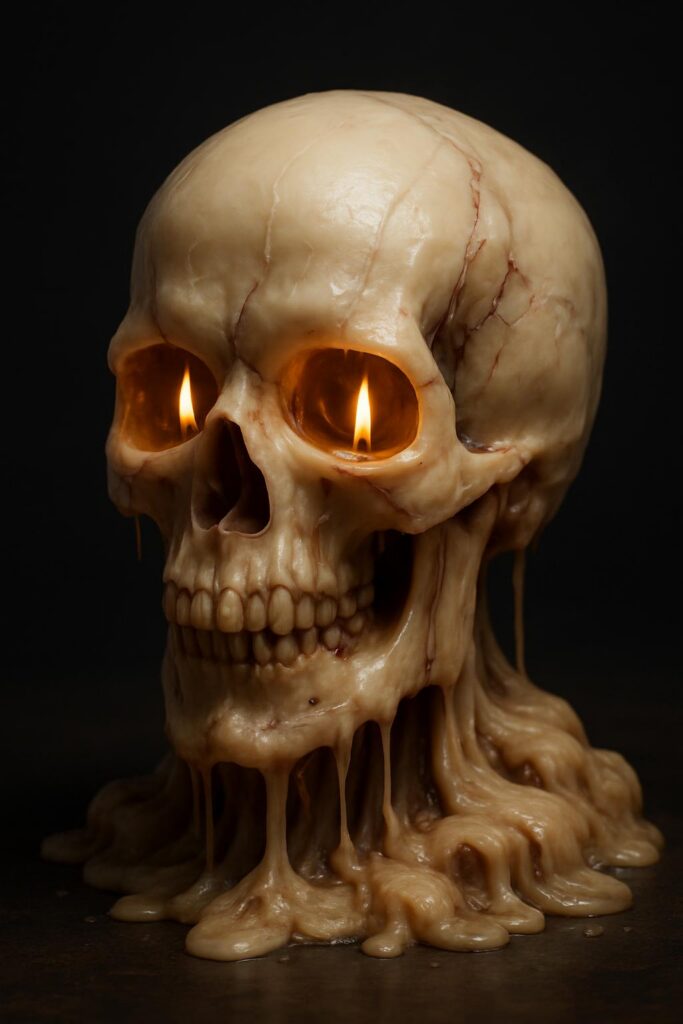 candle-skull in slow dissolve - Пример 1