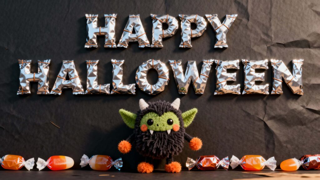 Candy-Foil HAPPY HALLOWEEN Extrusion - Пример 1